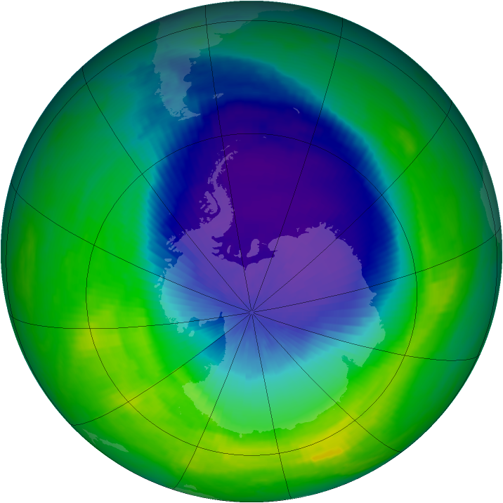 Ozone Map 2000-10-19